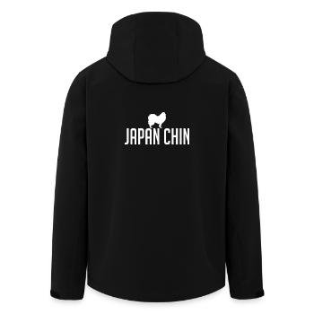 JAPAN CHIN Dog Breed Dog Dogs Wilsigns - Men’s Recycled Softshell Jacket by Stanley/Stella - black - Back - AI Model Male 185 light (185cm)