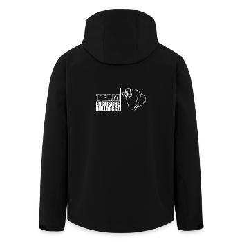 TEAM Englische Bulldogge Hunde Hund Wilsigns - Recycelte Männer Softshell-Jacke von Stanley/Stella - Schwarz - Hinten - AI Model Male 185 light (185cm)