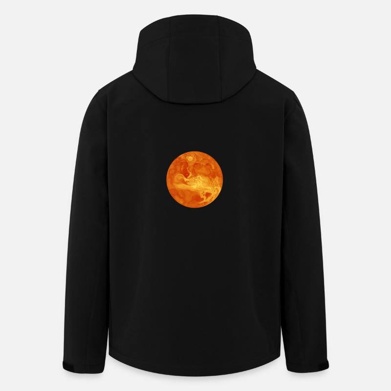 Vénus, planète de l'année 2018 - Veste softshell homme en polyester recyclé Stanley/Stella - noir
