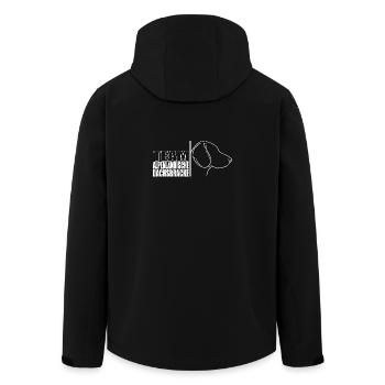 TEAM Alpine Badger Hound Hunting Dogs Wilsigns - Men’s Recycled Softshell Jacket by Stanley/Stella - black - Back - AI Model Male 185 light (185cm)