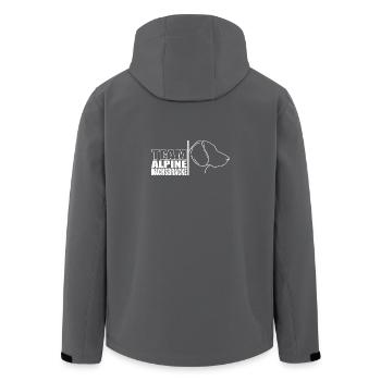 TEAM Alpine Dachsbracke Dogs Hunting Dogs Wilsigns - Men’s Recycled Softshell Jacket by Stanley/Stella - black - Back - AI Model Male 185 light (185cm)