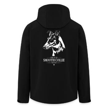 Smooth Collie Kurzhaar Mom Hunde Hund Wilsigns - Recycelte Männer Softshell-Jacke von Stanley/Stella - Schwarz - Hinten - AI Model Male 185 light (185cm)