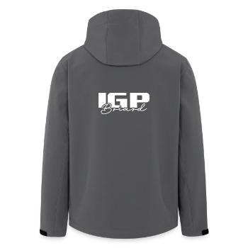 IGP BRIARD Wilsigns Sports canins - Veste softshell homme en polyester recyclé Stanley/Stella - charbon - Dos - AI Model Male 185 light (185cm)