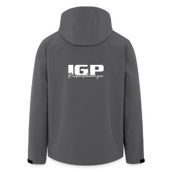 Le sport canin de l’IGP RIESENSCHNAUZER Wilsign - Veste softshell homme en polyester recyclé Stanley/Stella - charbon - Dos - AI Model Male 185 light (185cm)