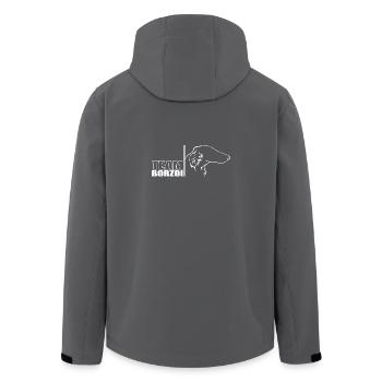 TEAM Borzoi Dog Dog Borzoi Wilsigns - Men’s Recycled Softshell Jacket by Stanley/Stella - black - Back - AI Model Male 185 light (185cm)