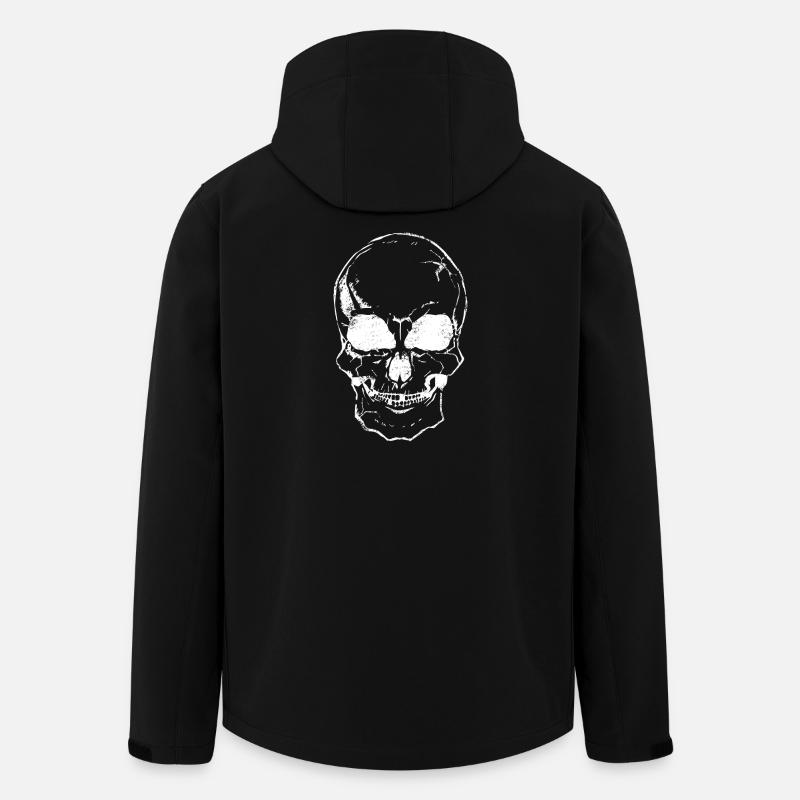 scull chalk white - Men’s Recycled Softshell Jacket by Stanley/Stella - black