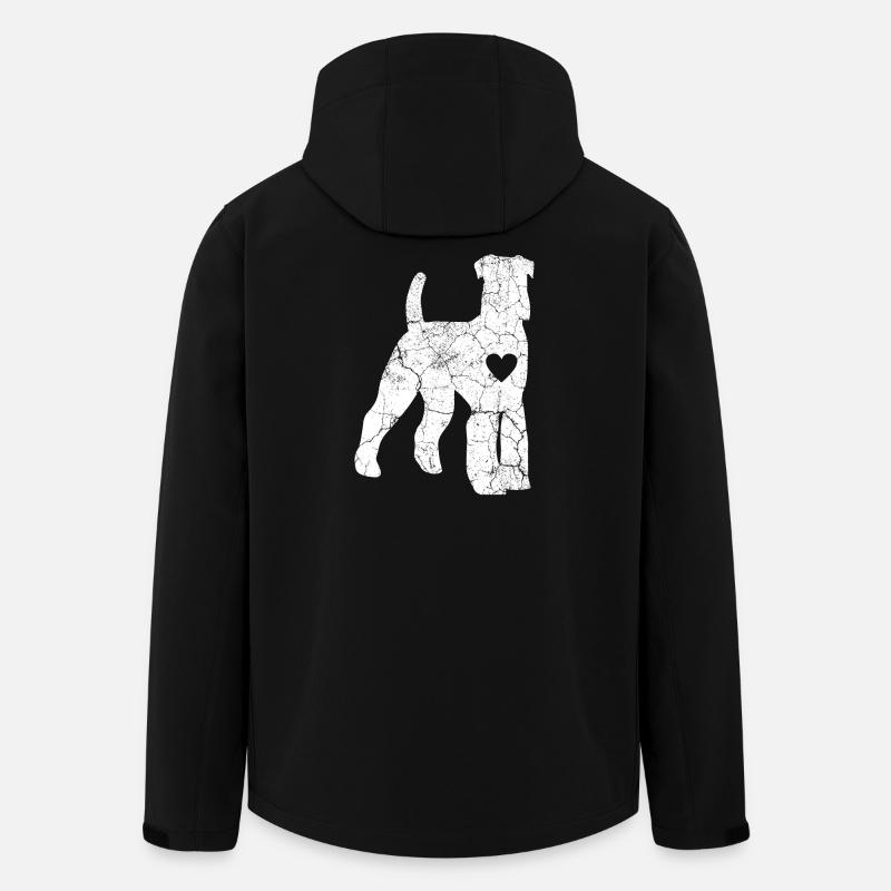 Hund Schnauzer - Recycelte Männer Softshell-Jacke von Stanley/Stella - Schwarz