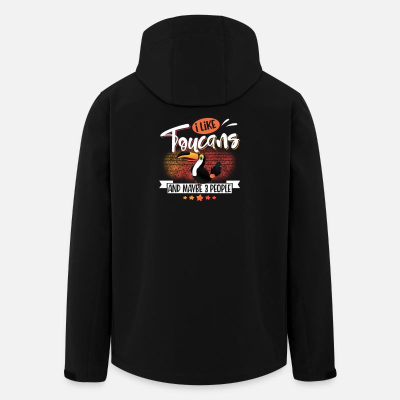 toucan - Men’s Recycled Softshell Jacket by Stanley/Stella - black