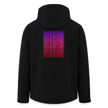 So weit so gut - Recycelte Männer Softshell-Jacke von Stanley/Stella - Schwarz - Hinten - AI Model Male 185 light (185cm)