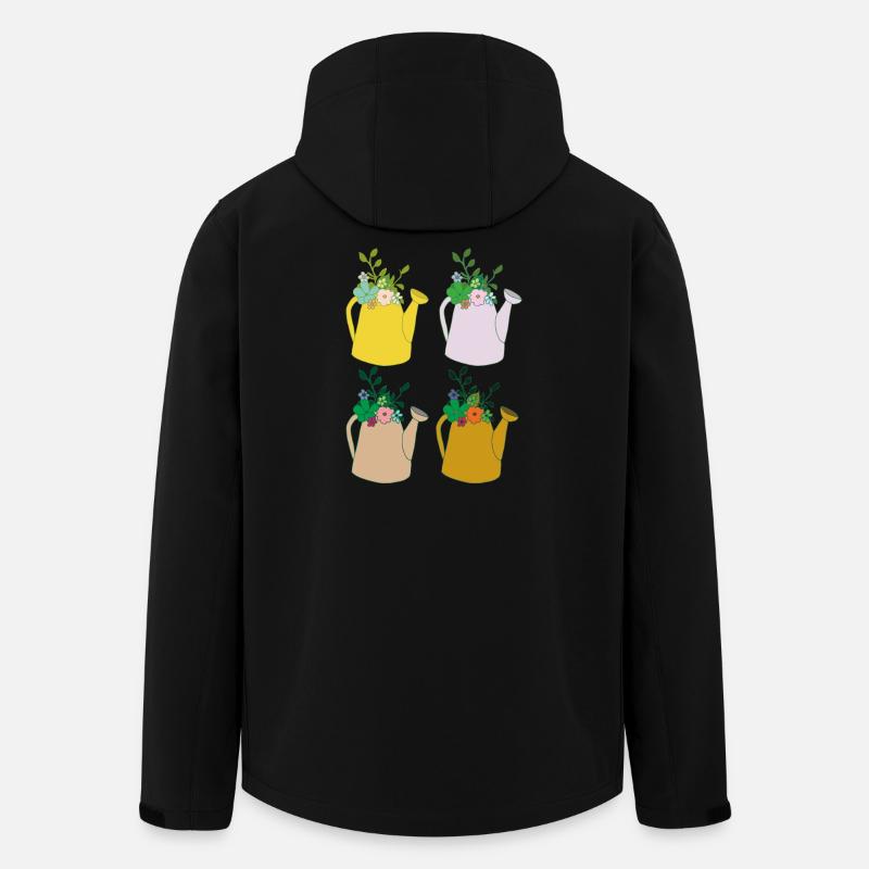 Gießkanne 4 - Recycelte Männer Softshell-Jacke von Stanley/Stella - Schwarz