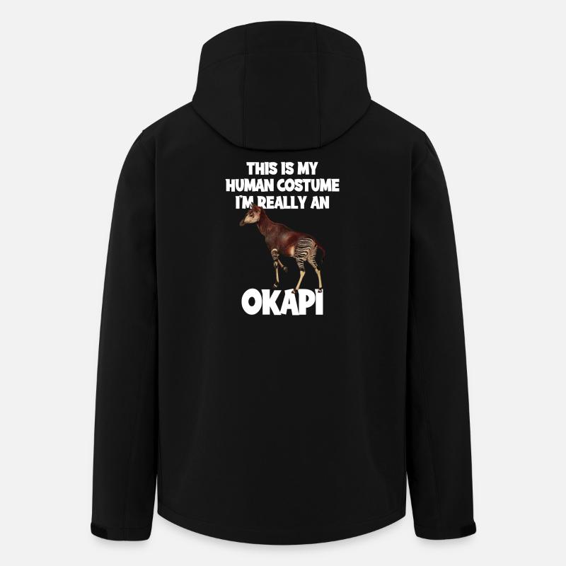 Okapi Zoo Expedition - Recycelte Männer Softshell-Jacke von Stanley/Stella - Schwarz