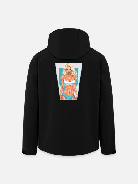 Fitness Mädchen - Recycelte Männer Softshell-Jacke von Stanley/Stella - Schwarz