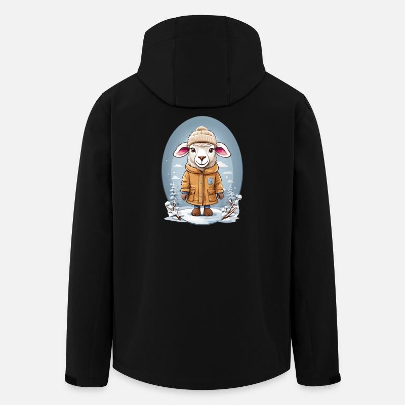 Süßes Schaf - Recycelte Männer Softshell-Jacke von Stanley/Stella - Schwarz