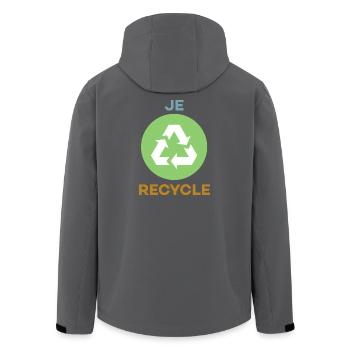 Je Recycle - Veste softshell homme en polyester recyclé Stanley/Stella - noir - Dos - AI Model Male 185 light (185cm)