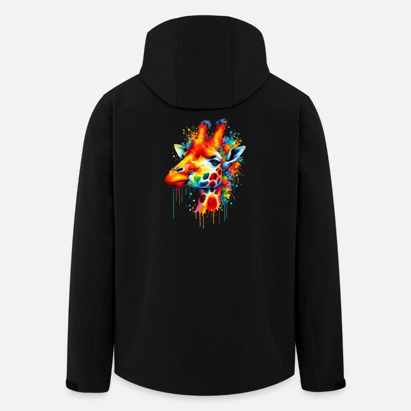 Giraffe - Men’s Recycled Softshell Jacket by Stanley/Stella - black