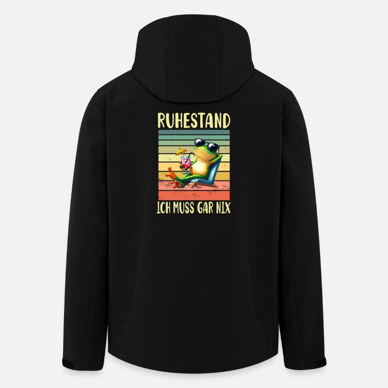 Ruhestand Rentner Pension - Recycelte Männer Softshell-Jacke von Stanley/Stella - Schwarz