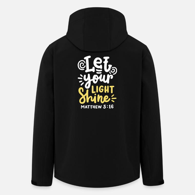 Bibelvers Christlich - Recycelte Männer Softshell-Jacke von Stanley/Stella - Schwarz