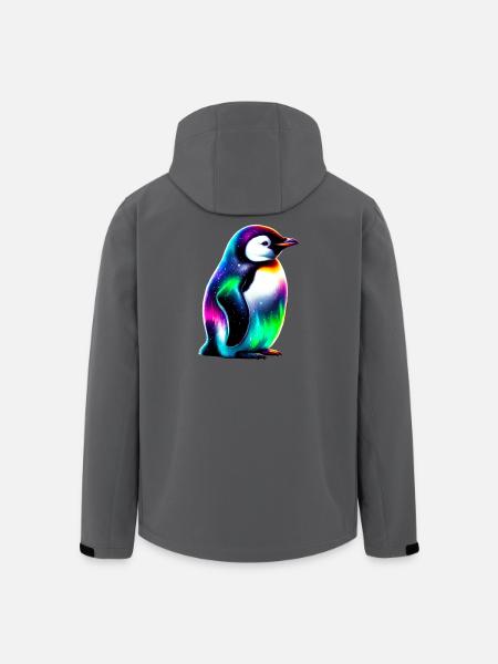 Pinguin - Recycelte Männer Softshell-Jacke von Stanley/Stella - Schwarz