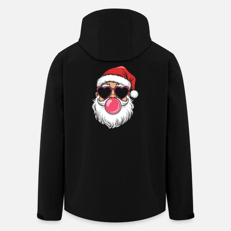 Cool Santa Christmas Trendy Funny - Men’s Recycled Softshell Jacket by Stanley/Stella - black