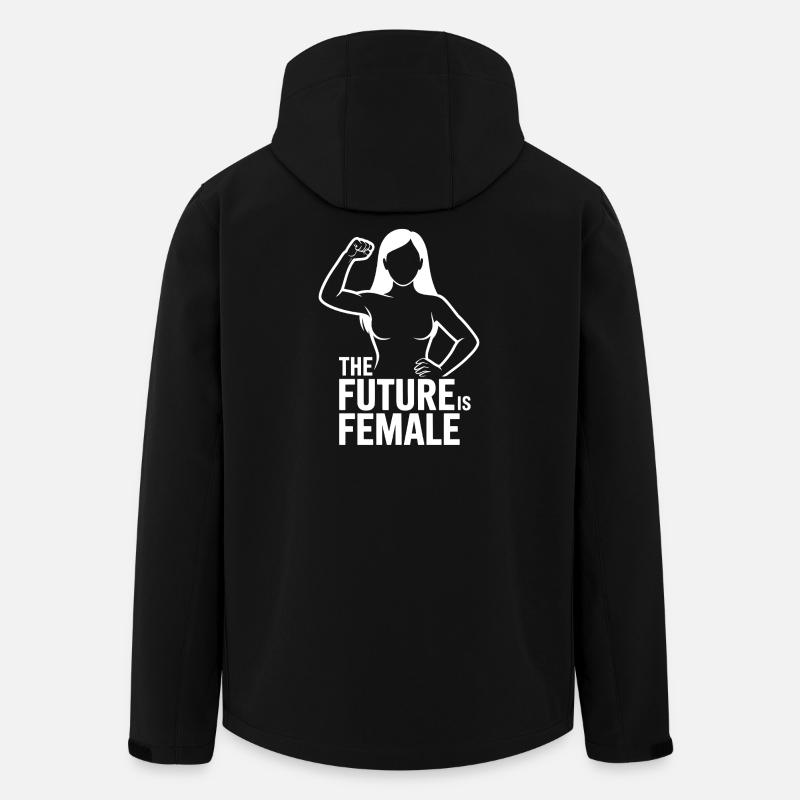 Female Is the Future - Men’s Recycled Softshell Jacket by Stanley/Stella - black