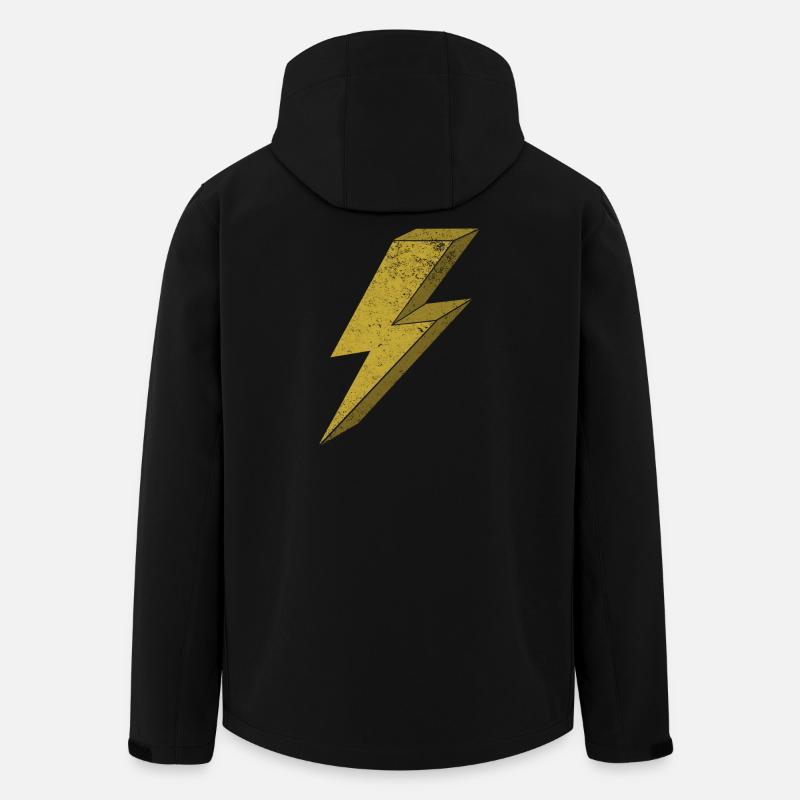 Dynamic Flash in Gold 3D - Men’s Recycled Softshell Jacket by Stanley/Stella - black