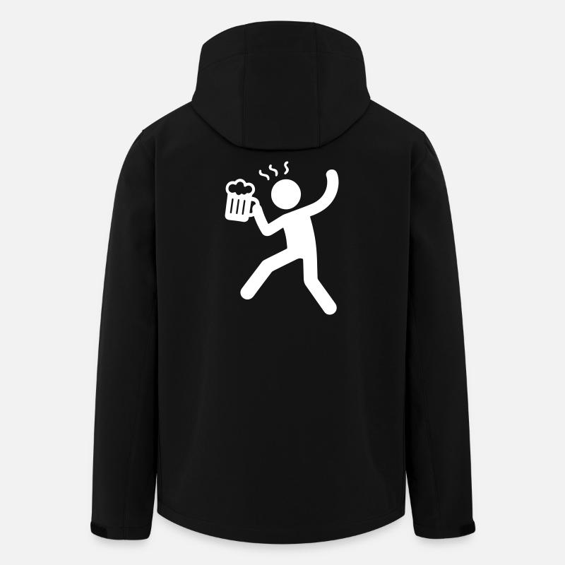 Drinking Symbol Beer - Men’s Recycled Softshell Jacket by Stanley/Stella - black