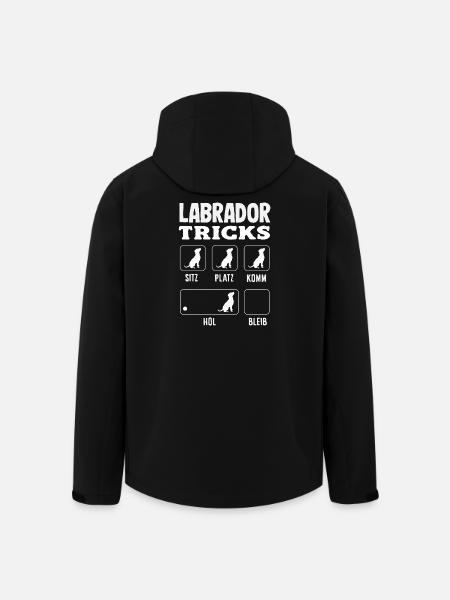 Labrador Tricks - Men’s Recycled Softshell Jacket by Stanley/Stella - black