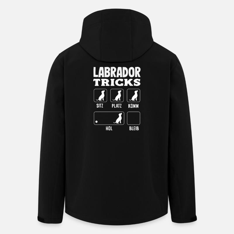 Astuces du Labrador - Veste softshell homme en polyester recyclé Stanley/Stella - noir