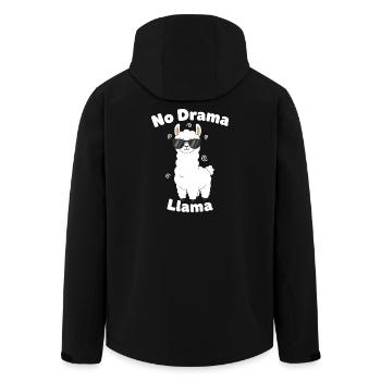 Pas de drame lama - Veste softshell homme en polyester recyclé Stanley/Stella - noir - Dos - AI Model Male 185 light (185cm)