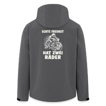 La vraie liberté a deux roues - Veste softshell homme en polyester recyclé Stanley/Stella - noir - Dos - AI Model Male 185 light (185cm)