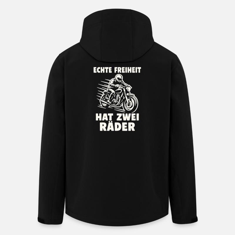 Real freedom has two wheels - Men’s Recycled Softshell Jacket by Stanley/Stella - black