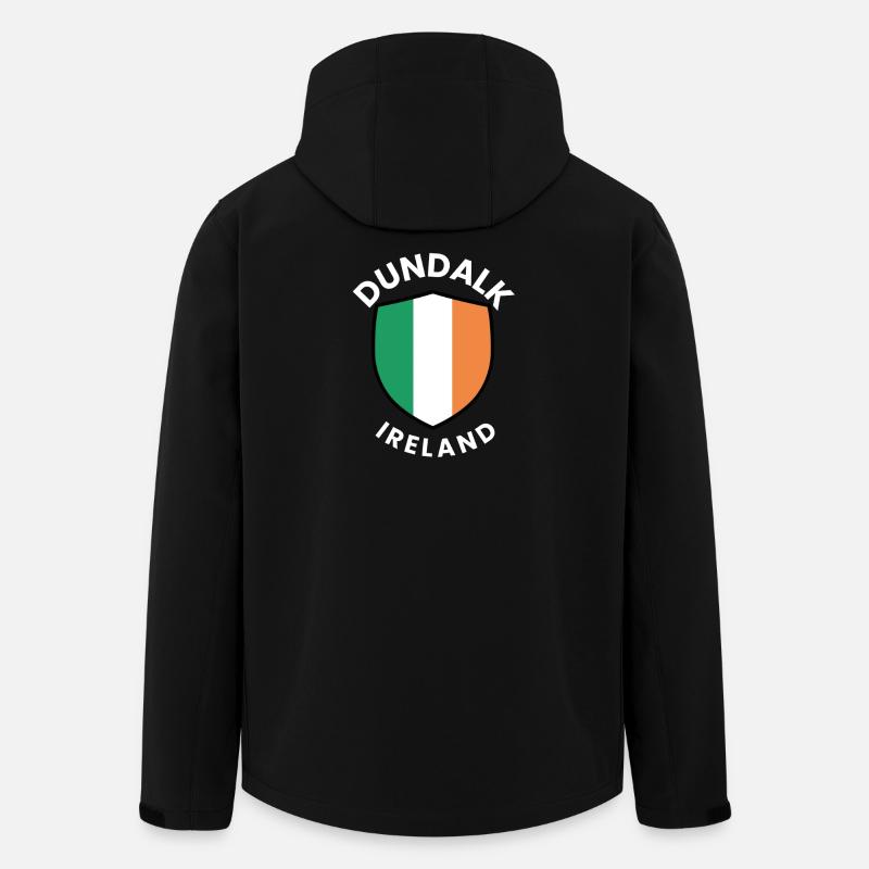 Bouclier d’Irlande de Dundalk - Veste softshell homme en polyester recyclé Stanley/Stella - noir