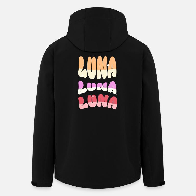 Luna - Recycelte Männer Softshell-Jacke von Stanley/Stella - Schwarz
