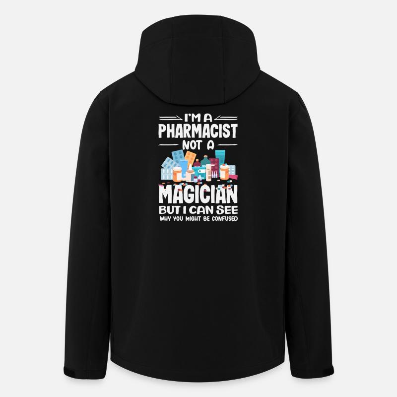 Pharmacien Technicien Pharmaceutique - Veste softshell homme en polyester recyclé Stanley/Stella - noir