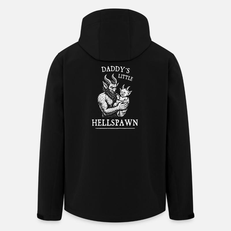 Le petit enfer de papa - Veste softshell homme en polyester recyclé Stanley/Stella - noir