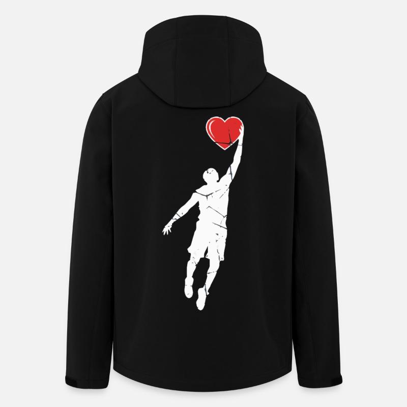 Herz Dunk - Recycelte Männer Softshell-Jacke von Stanley/Stella - Schwarz
