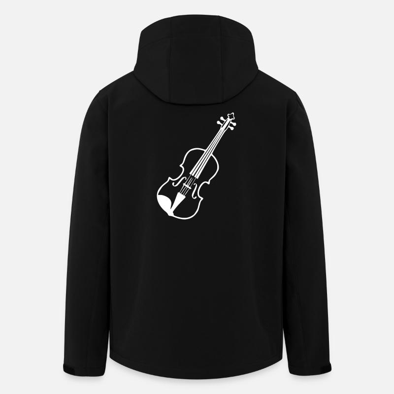 Violon Musique de violon - Veste softshell homme en polyester recyclé Stanley/Stella - noir