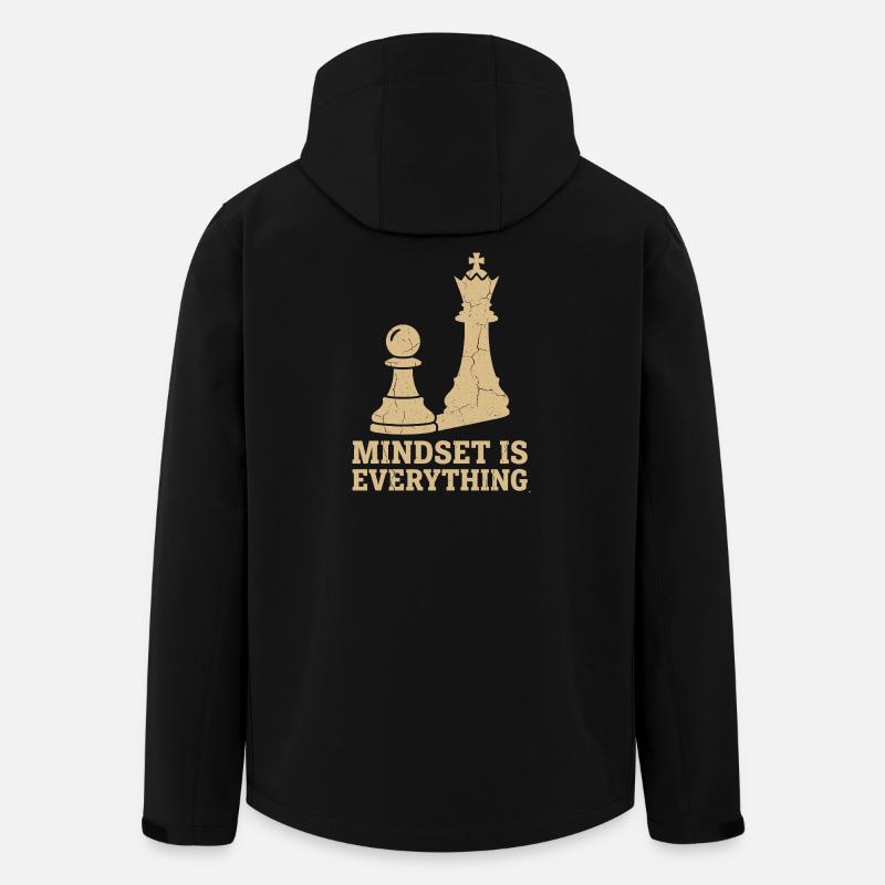 Mindset Is Everything – Chess Strategy Design - Men’s Recycled Softshell Jacket by Stanley/Stella - black