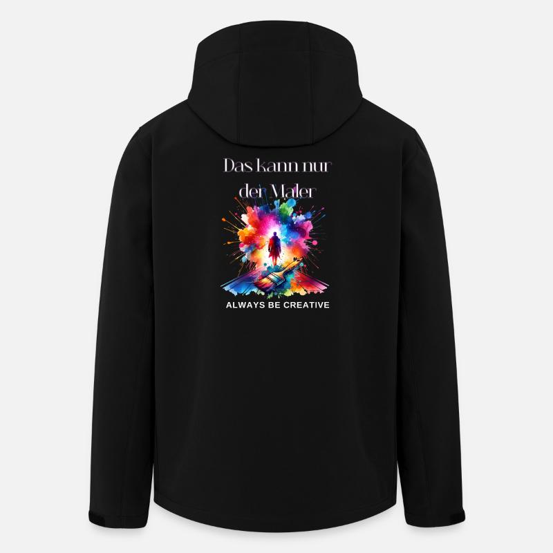 Maler Geschenk - Lustiger Maler Spruch  - Recycelte Männer Softshell-Jacke von Stanley/Stella - Schwarz