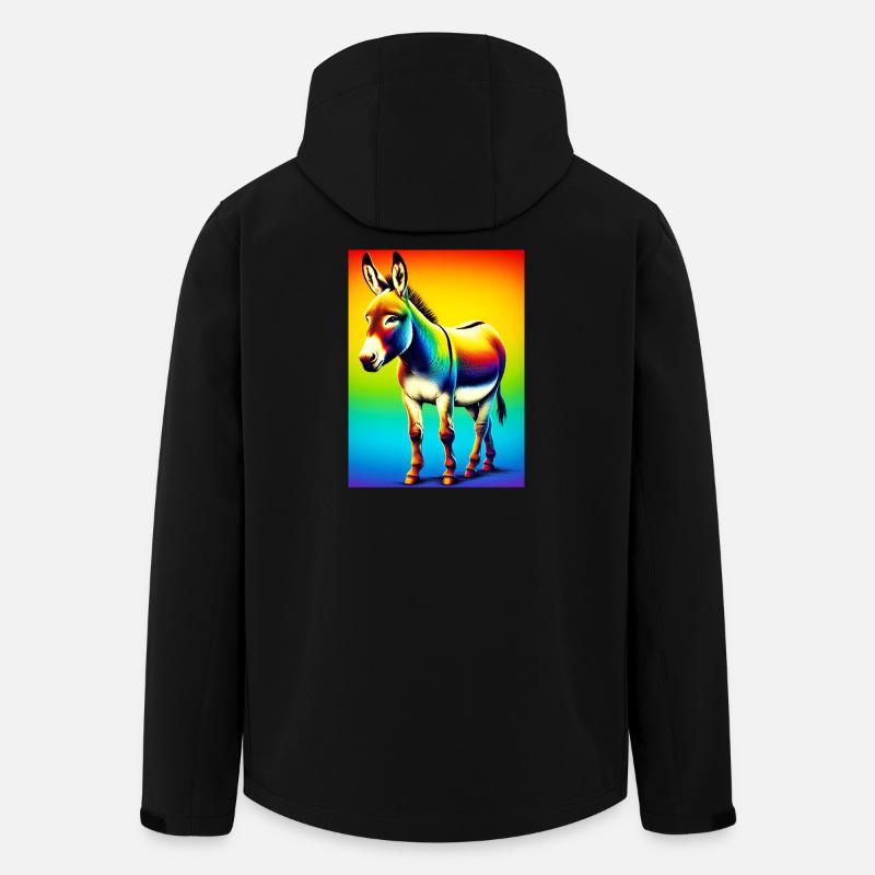 Esel-Maultier - Recycelte Männer Softshell-Jacke von Stanley/Stella - Schwarz