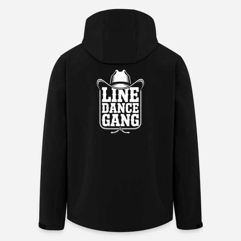 Line Dance Gang – Cowboy Stil - Recycelte Männer Softshell-Jacke von Stanley/Stella - Schwarz
