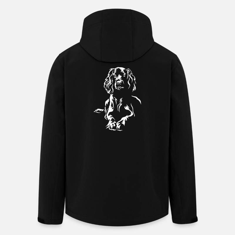 Field Spaniel « Édition Noire » - Veste softshell homme en polyester recyclé Stanley/Stella - noir