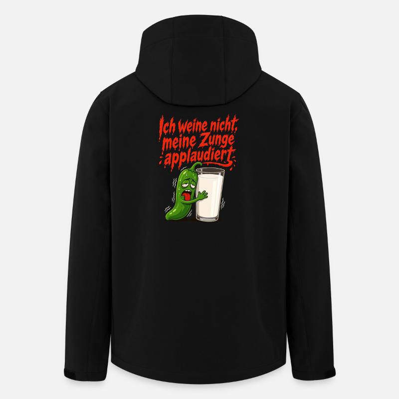 Chili Scharf Zunge Milch - Recycelte Männer Softshell-Jacke von Stanley/Stella - Schwarz