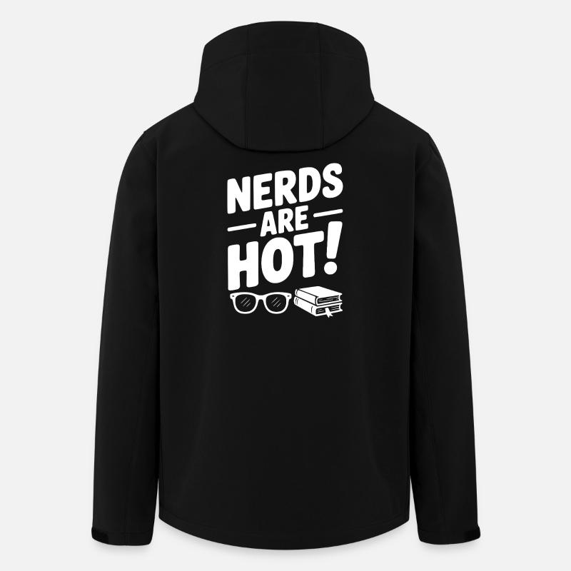 Les nerds sont chauds ! - Veste softshell homme en polyester recyclé Stanley/Stella - noir