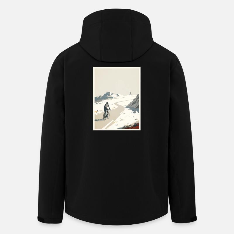 Summit Road – Radfahrer-Erinnerung - Recycelte Männer Softshell-Jacke von Stanley/Stella - Schwarz