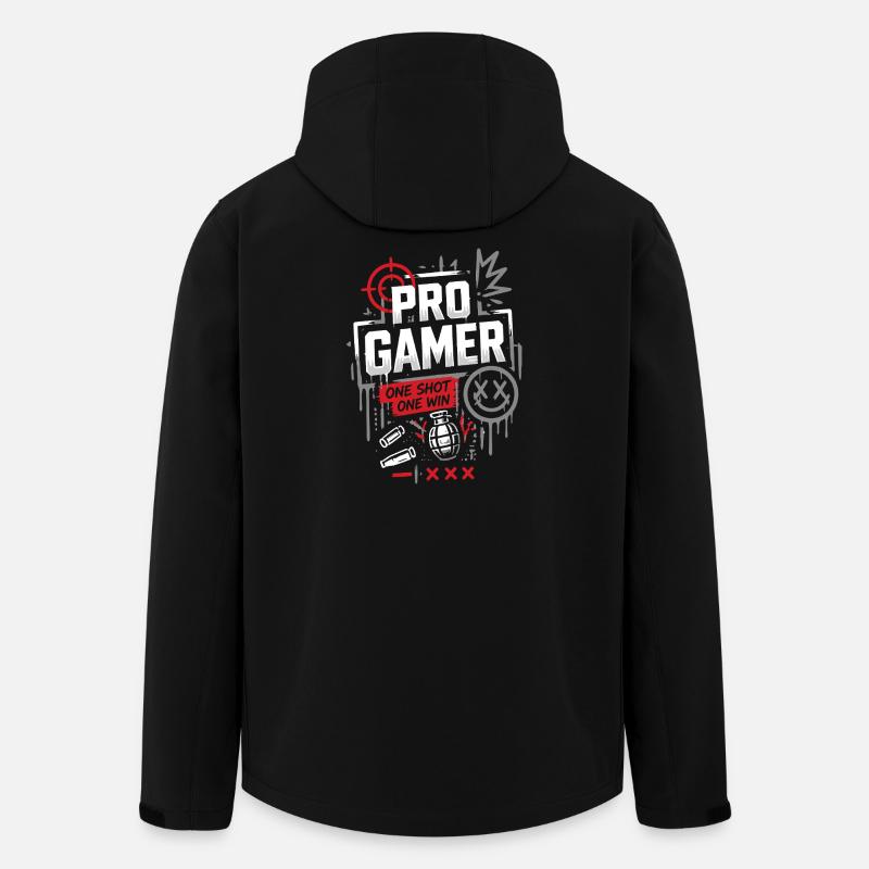 Pro Gamer No Mercy Style - Veste softshell homme en polyester recyclé Stanley/Stella - noir