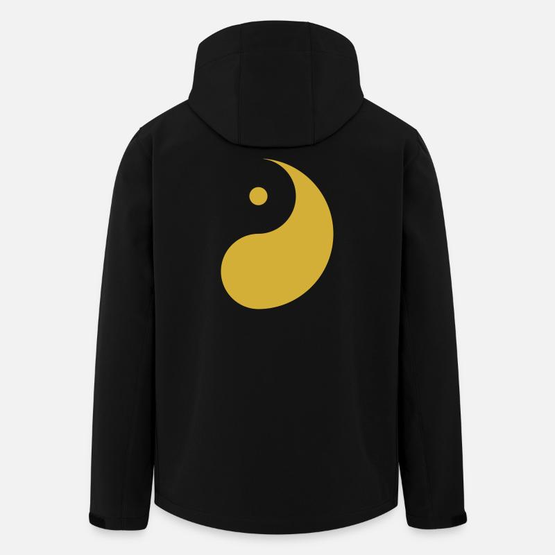 Yang Gold - Recycelte Männer Softshell-Jacke von Stanley/Stella - Schwarz