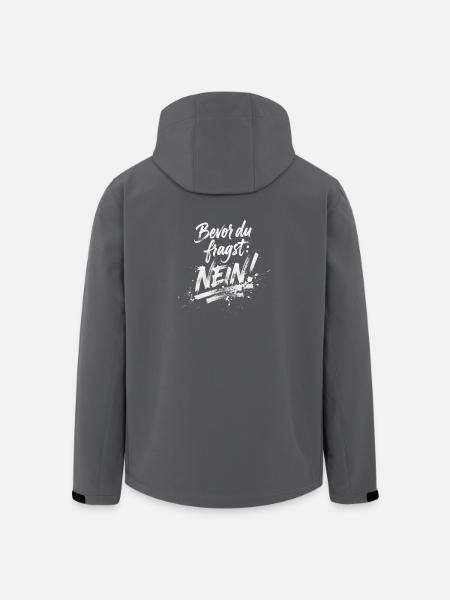 BEVOR DU FRAGST: NEIN! - Recycelte Männer Softshell-Jacke von Stanley/Stella - Schwarz