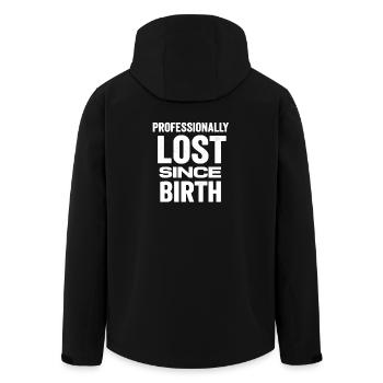 Cadeau professionnel perdu de la phrase drôle - Veste softshell homme en polyester recyclé Stanley/Stella - noir - Dos - AI Model Male 185 light (185cm)