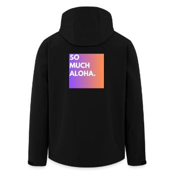 Tellement d’aloha - Veste softshell homme en polyester recyclé Stanley/Stella - noir - Dos - AI Model Male 185 light (185cm)